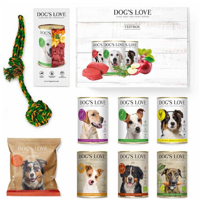 DOG'S LOVE Hundefutter Testbox mit 6x Hunde Nassfutter | Hundefutter für Adult von Dog's Love