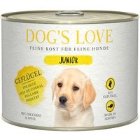 DOG'S LOVE Junior Pute mit Apfel & Zucchini 6x200 g von Dog's Love