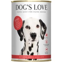 DOG'S LOVE Junior mit Rind und Karotten 6x400 g von Dog's Love