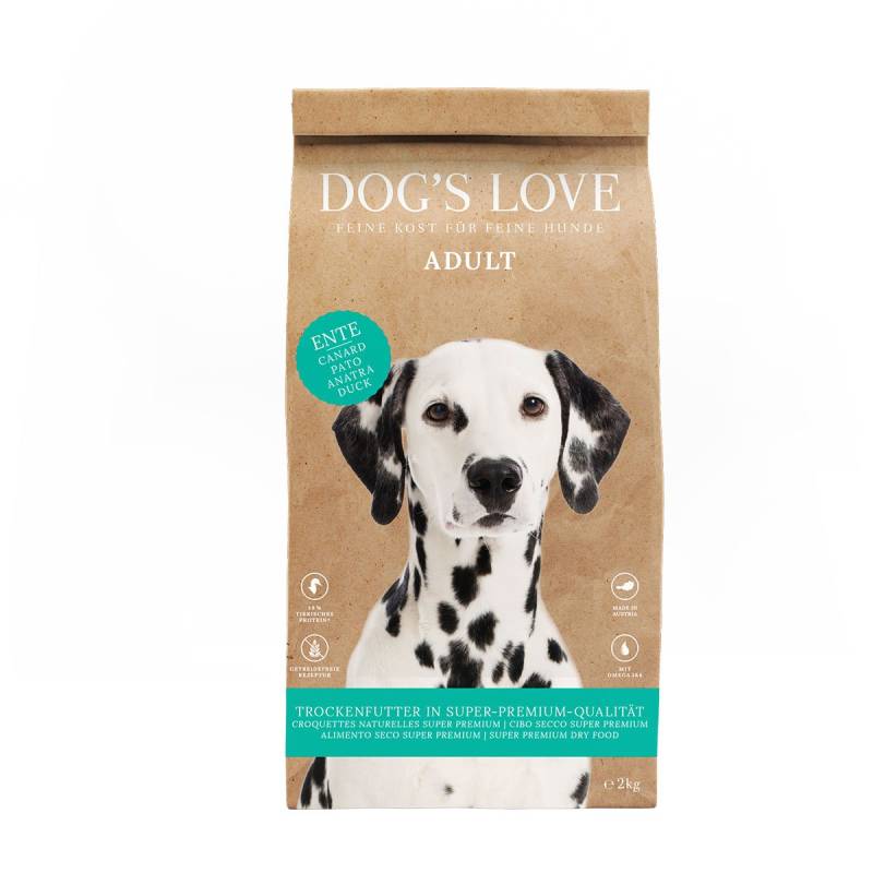 DOG'S LOVE Trocken Ente 2kg von Dog's Love