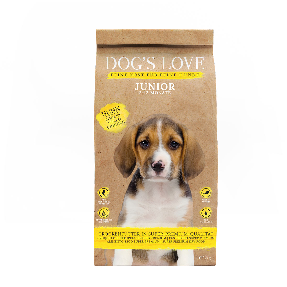 DOG'S LOVE Trocken Junior Huhn 2kg von Dog's Love