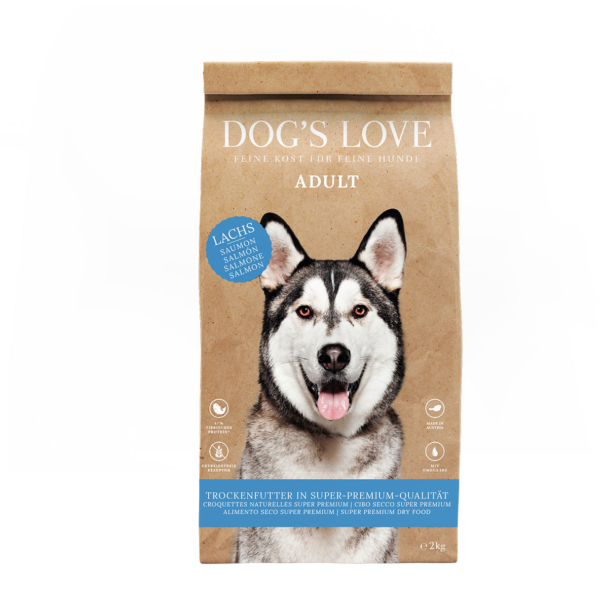 DOG'S LOVE Trocken Lachs 2kg von Dog's Love