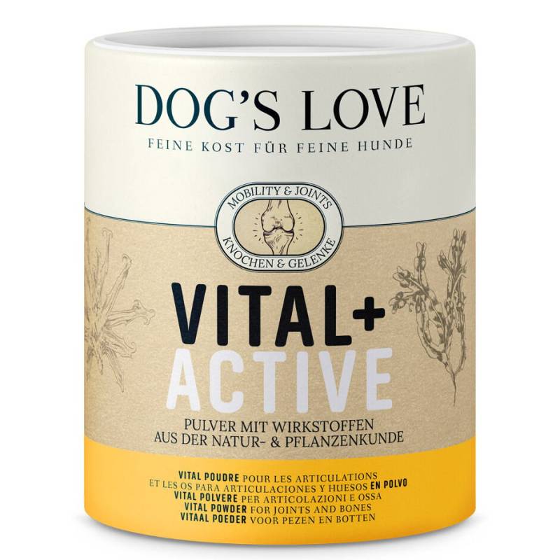 DOG'S LOVE Vital Active Pulver 500g | Pulver für Gelenke & Knochen | Mit Chondroitin & Glucosamin | Nahrungsergänzungsmittel für Hunde von Dog's Love