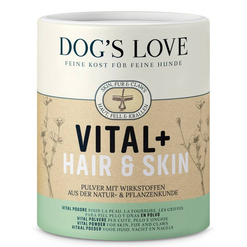 DOG'S LOVE Vital Hair & Skin Pulver 350g | Pulver für Gesunde Hunde Fell & Krallen | Nahrungsergänzung Smittel für Hunde von Dog's Love