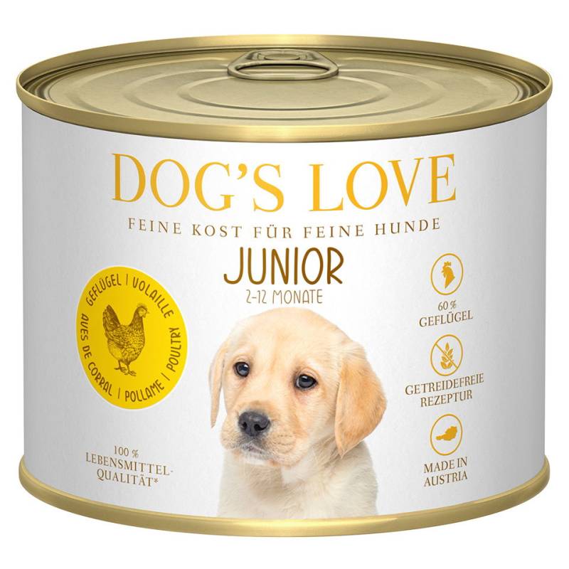 DOG'S LOVE Welpen Nassfutter aus Huhn 200g  | Hundefutter für Welpen von Dog's Love