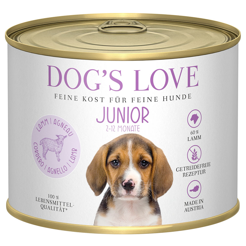 DOG'S LOVE Welpen Nassfutter aus Lamm 200g | Hundefutter für Welpen DOG'S LOVE Welpen Nassfutter aus Lamm 200g | Hundefutter für Welpen von Dog's Love