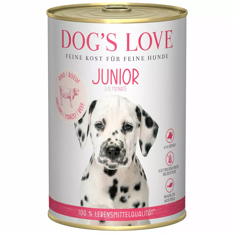DOG'S LOVE Welpen Nassfutter aus Rind 400g | Hundefutter für Welpen DOG'S LOVE Welpen Nassfutter aus Rind 400g | Hundefutter für Welpen von Dog's Love