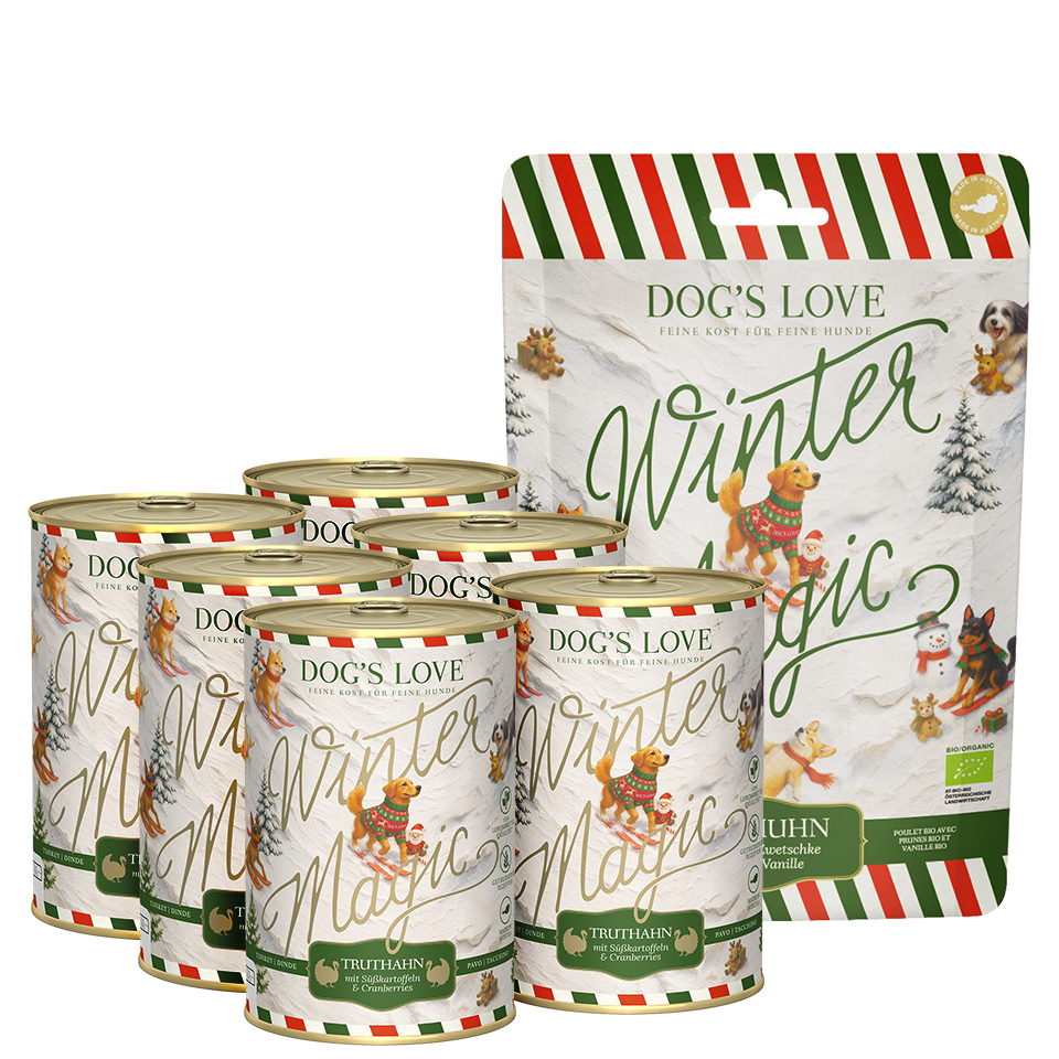 DOG'S LOVE Winter-Set Nassfutter & Leckerlis | Limited Edition von Dog's Love