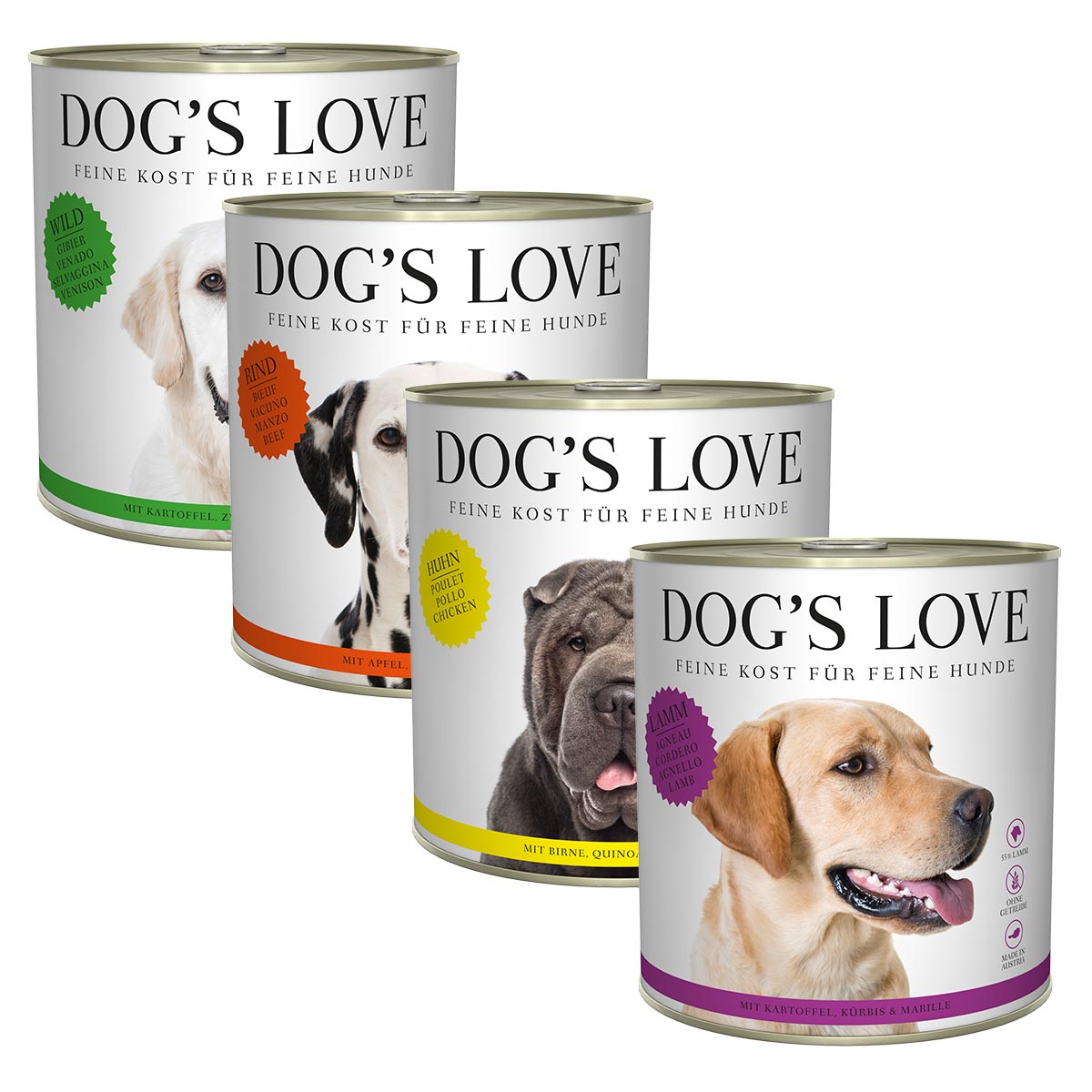 Dog's Love 24x800g Mixpaket von Dog's Love
