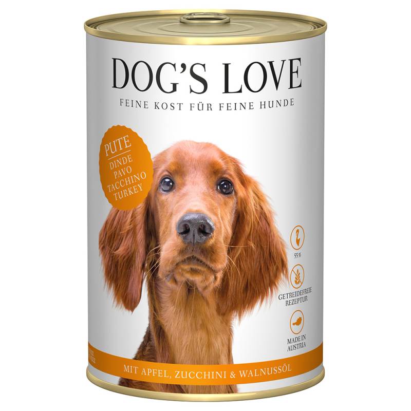 Dog´s Love Adult 6 x 400 g - Pute von Dog´s Love