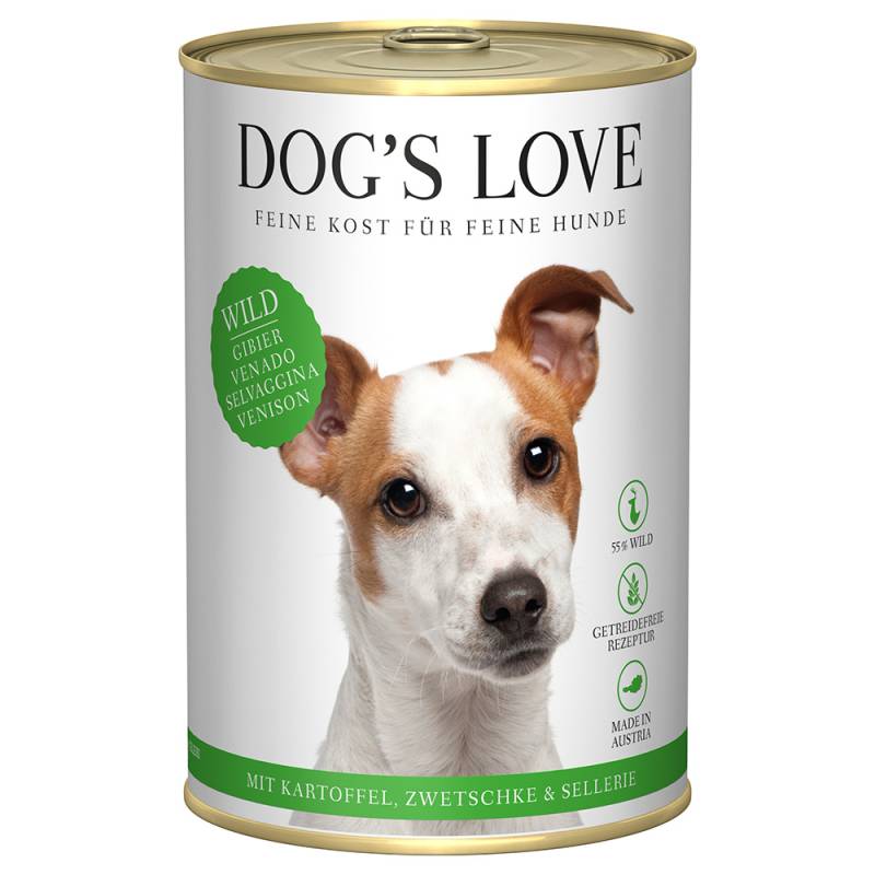 Dog´s Love Adult 6 x 400 g - Wild von Dog´s Love