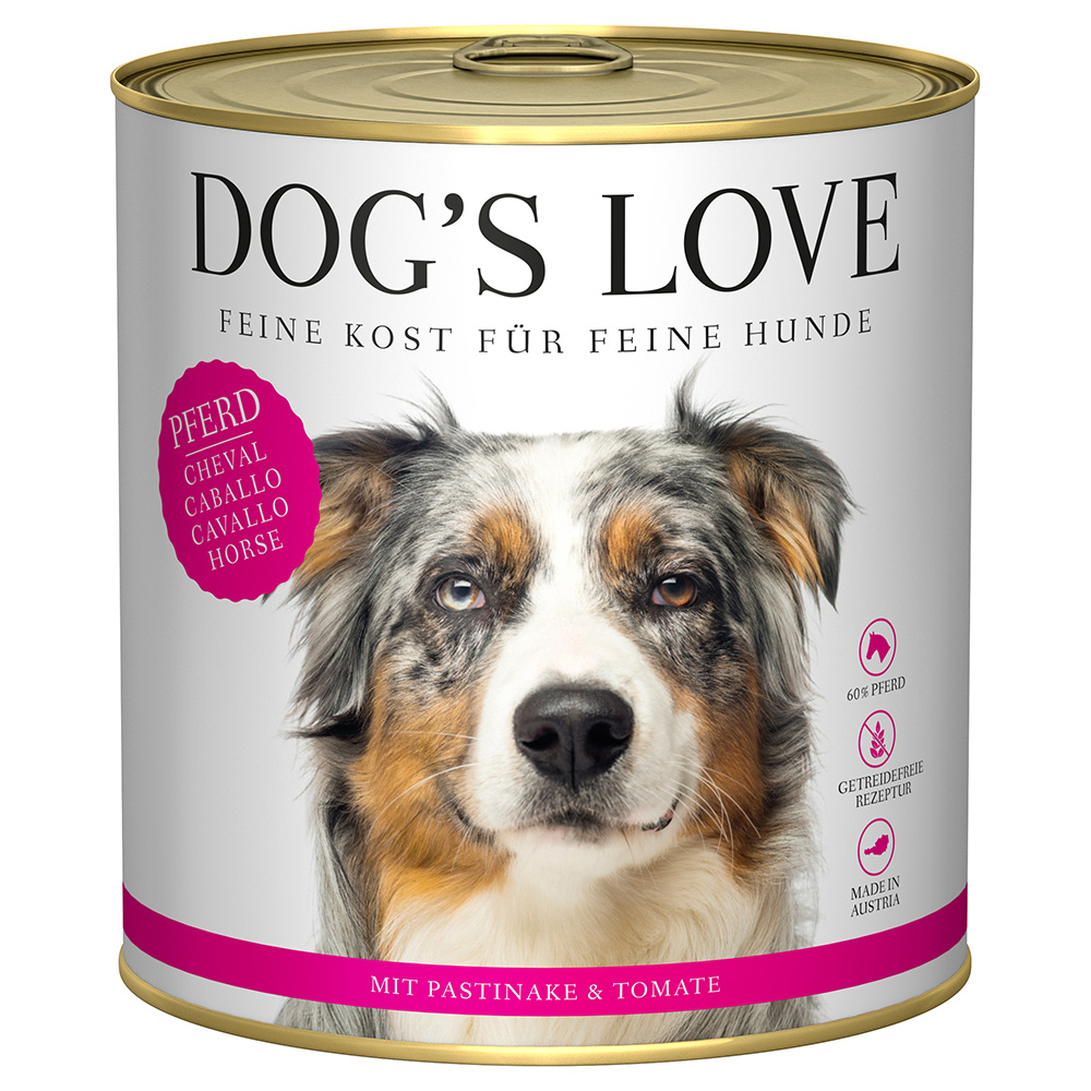 Dog´s Love Adult 6 x 800 g - Pferd von Dog´s Love