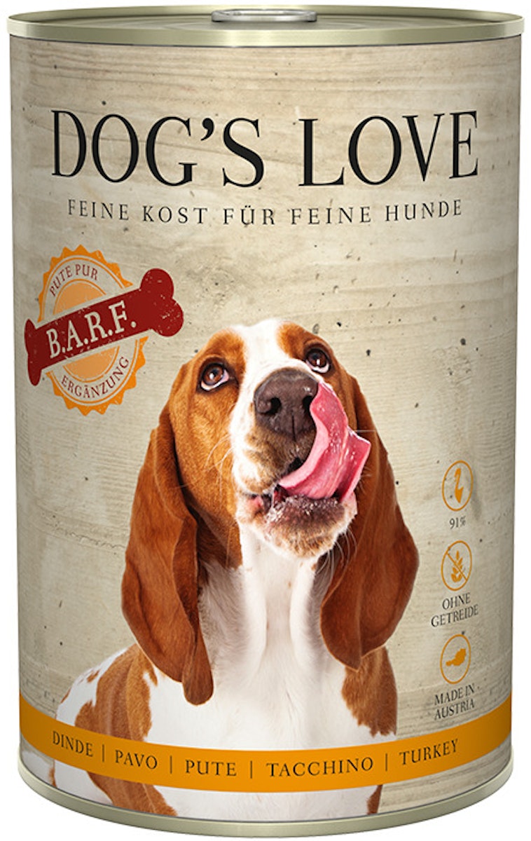 Dog's Love B.A.R.F. 400g Dose Hundenassfutter von Dog's Love