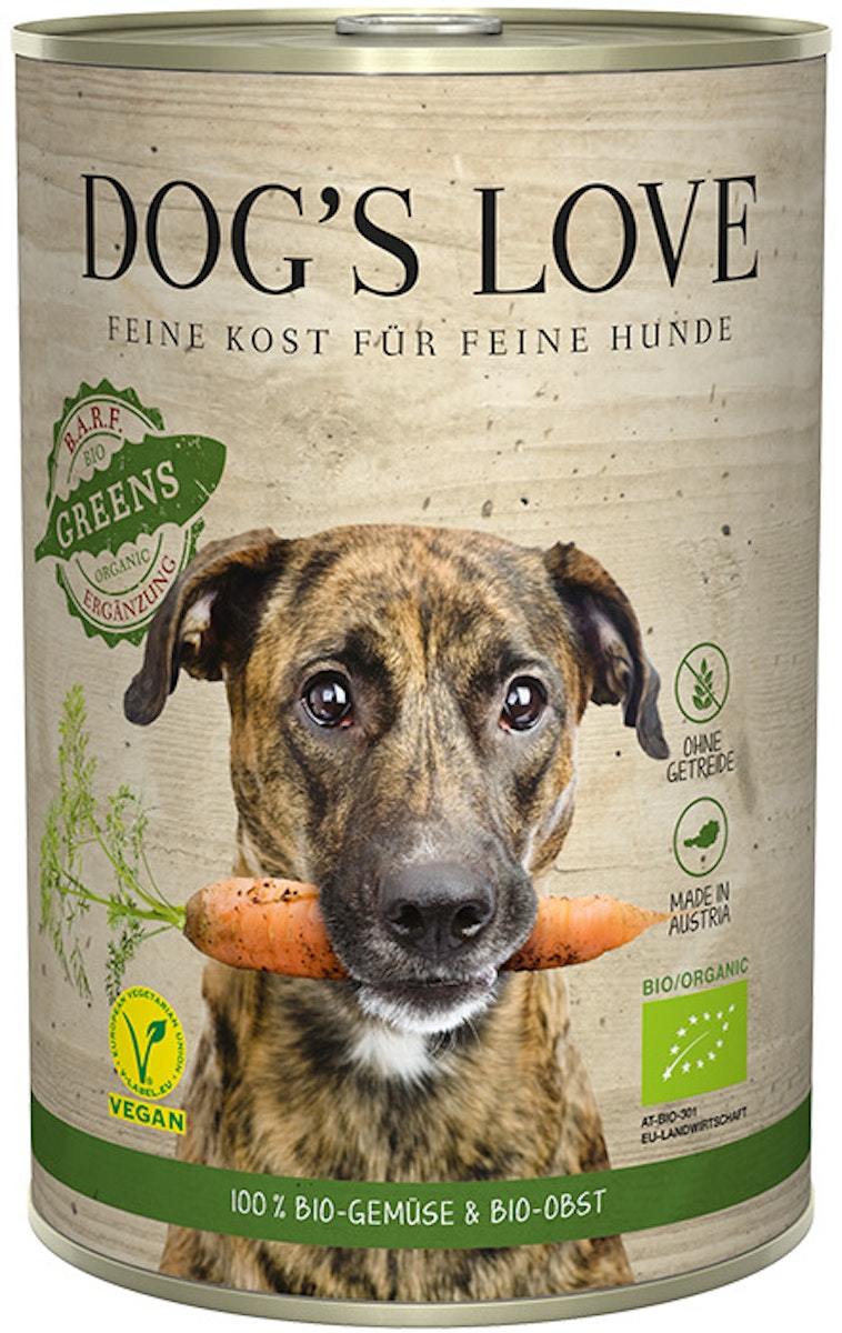 Dog's Love BARF Organics 400g Dose Hundenassfutter von Dog's Love