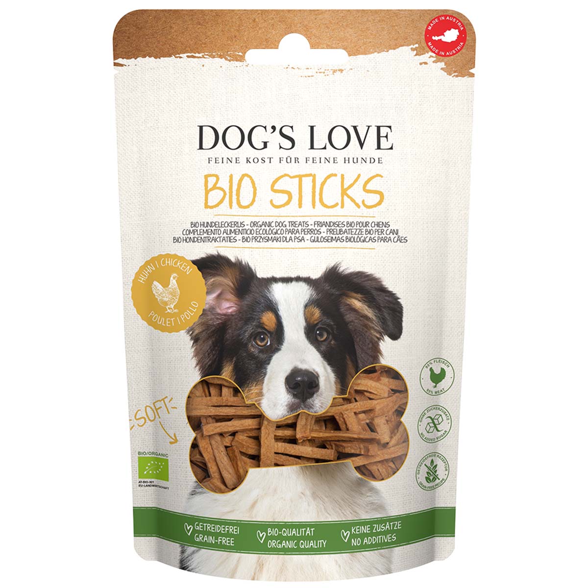 Dog's Love BIO STICKS Huhn 150g von Dog's Love