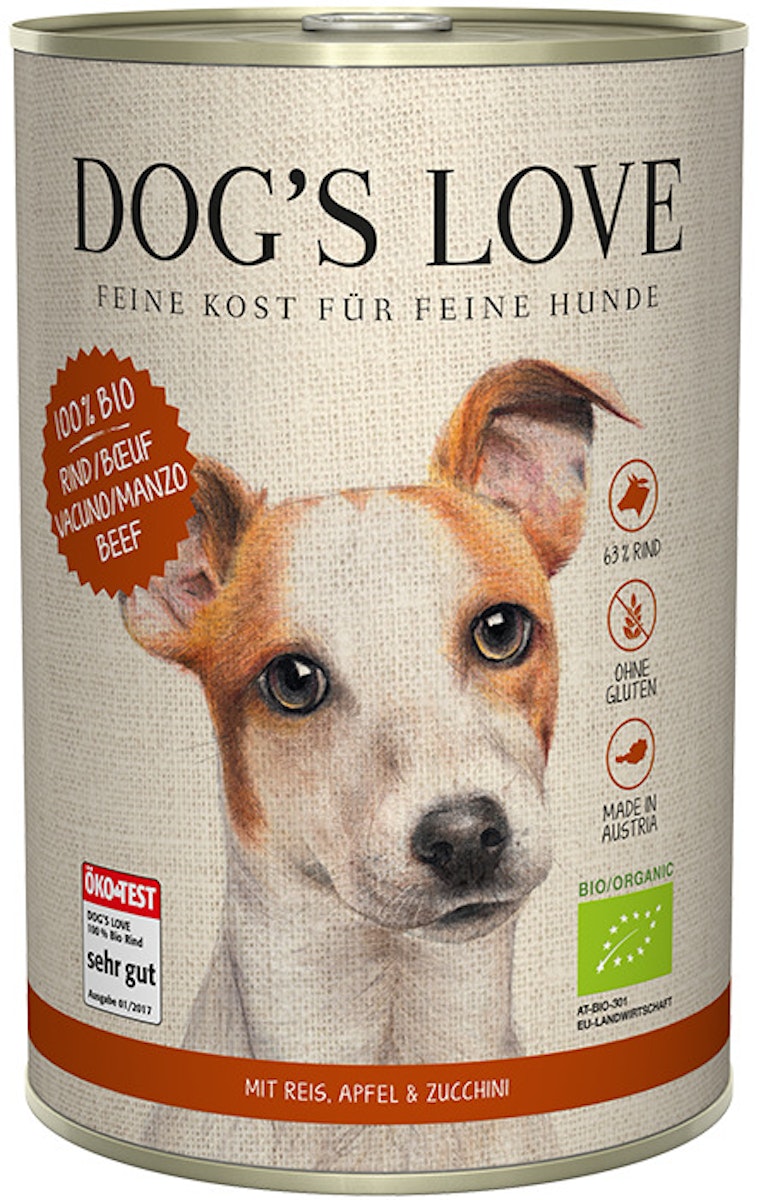 Dog's Love Bio 400g Dose Hundenassfutter von Dog's Love