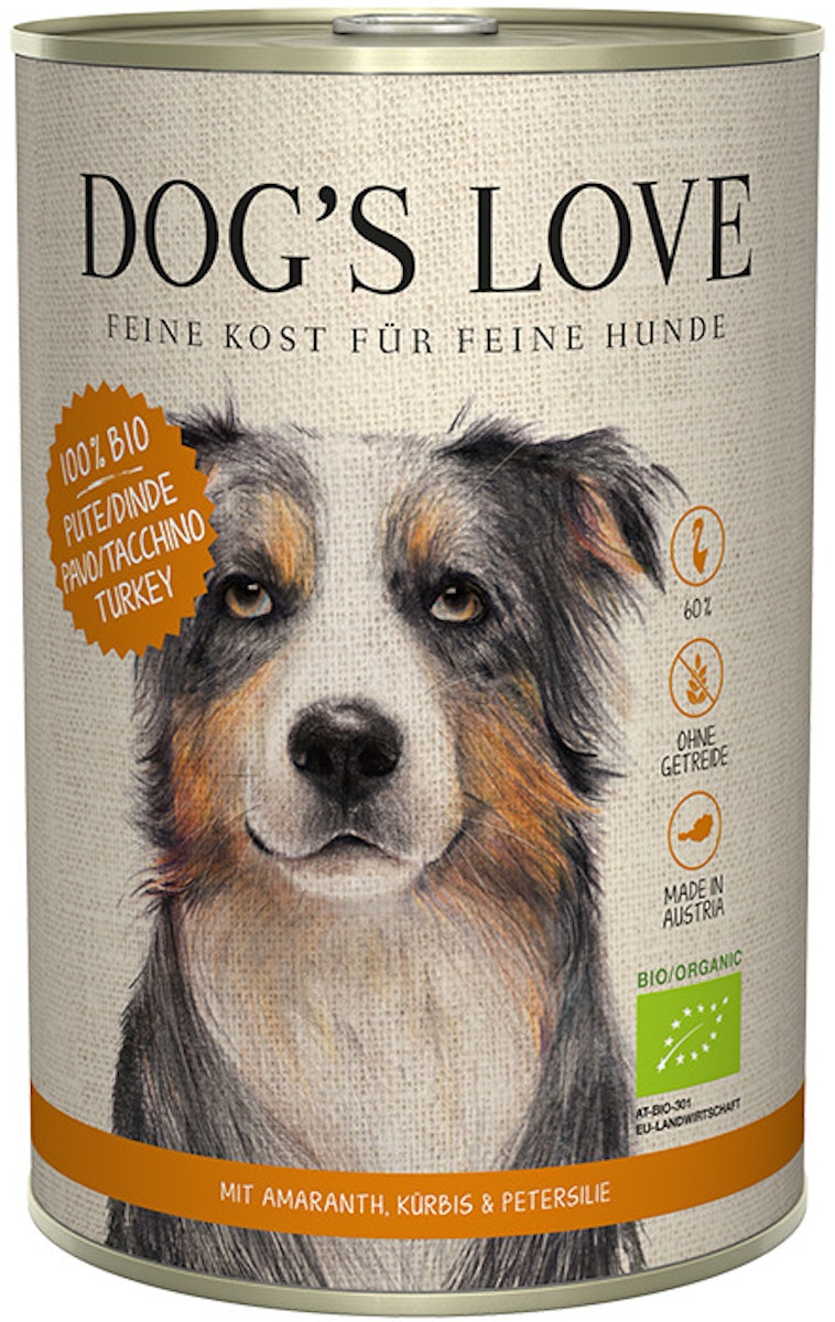 Dog's Love Bio 400g Dose Hundenassfutter von Dog's Love