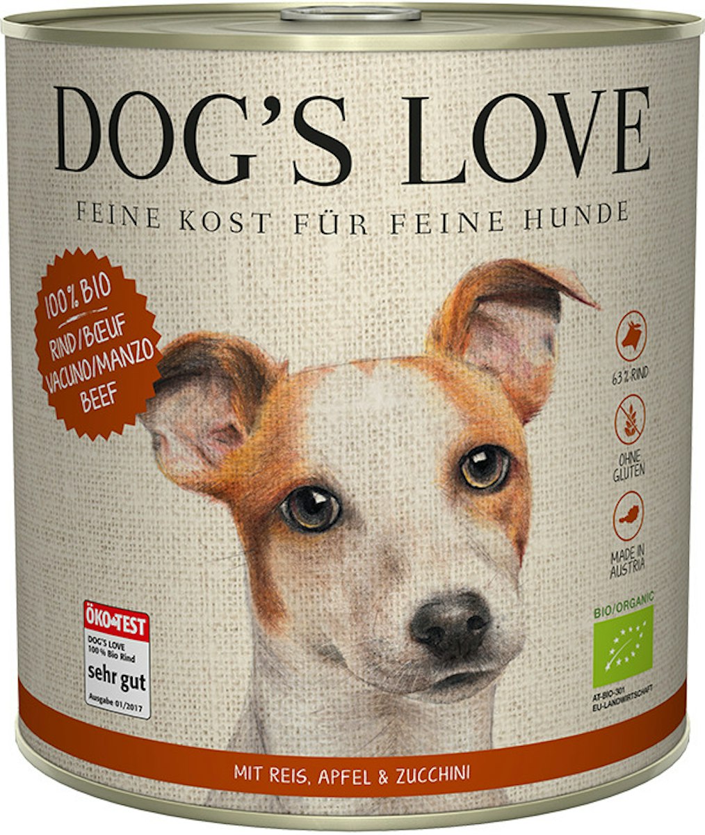 Dog's Love Bio 800g Dose Hundenassfutter von Dog's Love