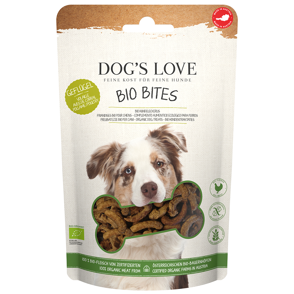 Dog´s Love Bio Bites mit Bio-Geflügel - Sparpaket: 12 x 150 g Dog´s Love Bio Bites mit Bio-Geflügel - Sparpaket: 12 x 150 g von Dog´s Love