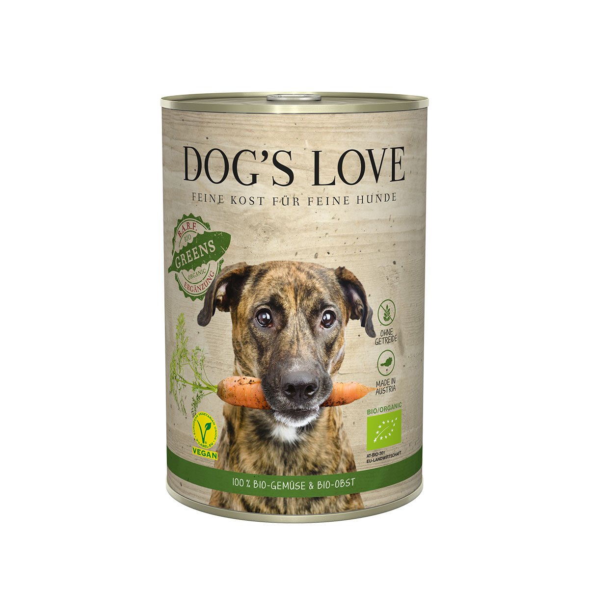 Dog's Love Bio Gartenernte Vegan mit Gemüse und Obst 6x400g von Dog's Love