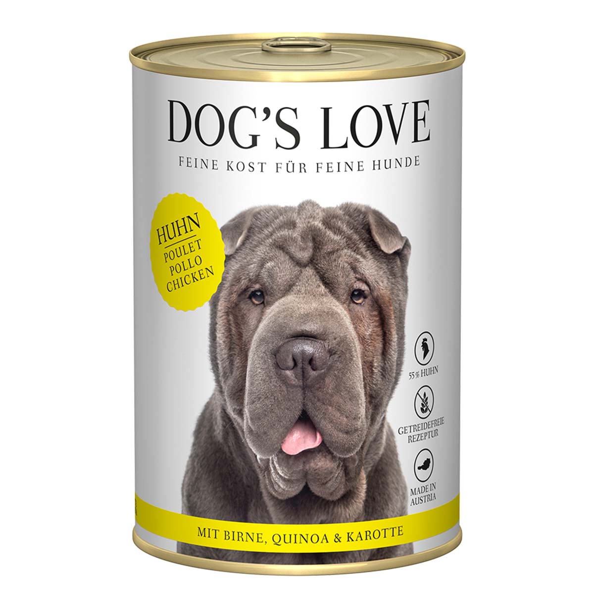 Dog's Love Classic Huhn mit Birne, Quinoa und Karotte 12x400g von Dog's Love