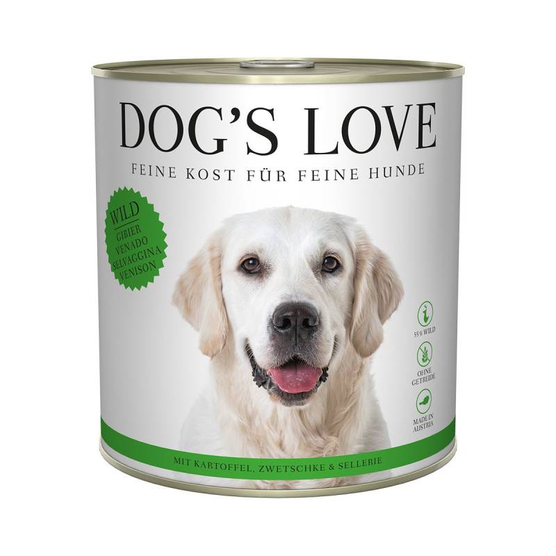 Dog's Love Classic Wild mit Kartoffel, Zwetschge und Sellerie 12x800g von Dog's Love