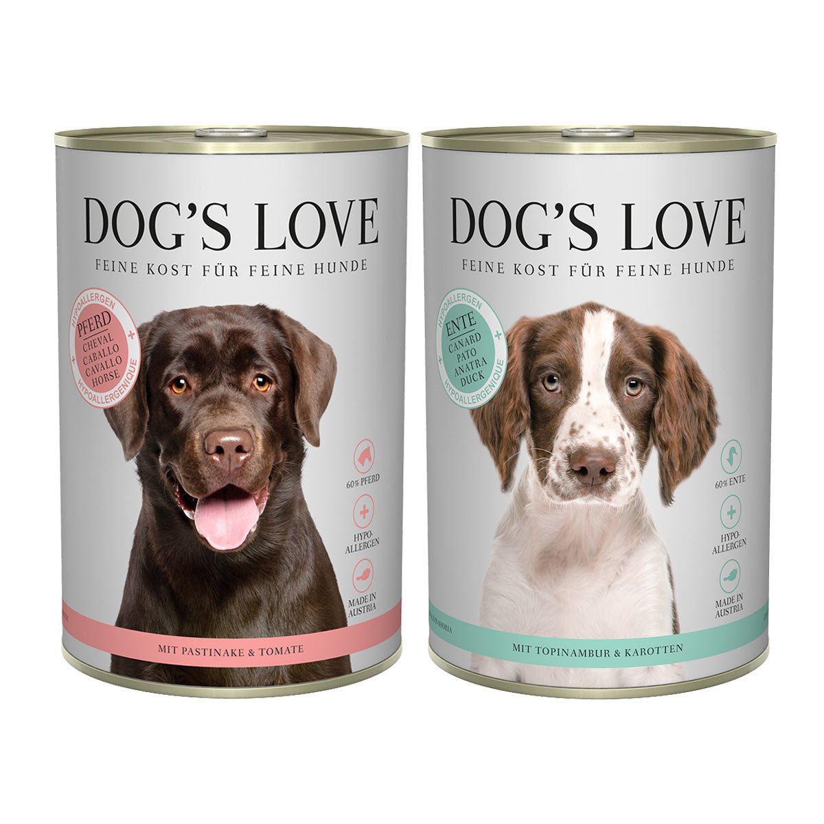 Dog´s Love Hypoallergen 12x400g Mixpaket von Dog's Love