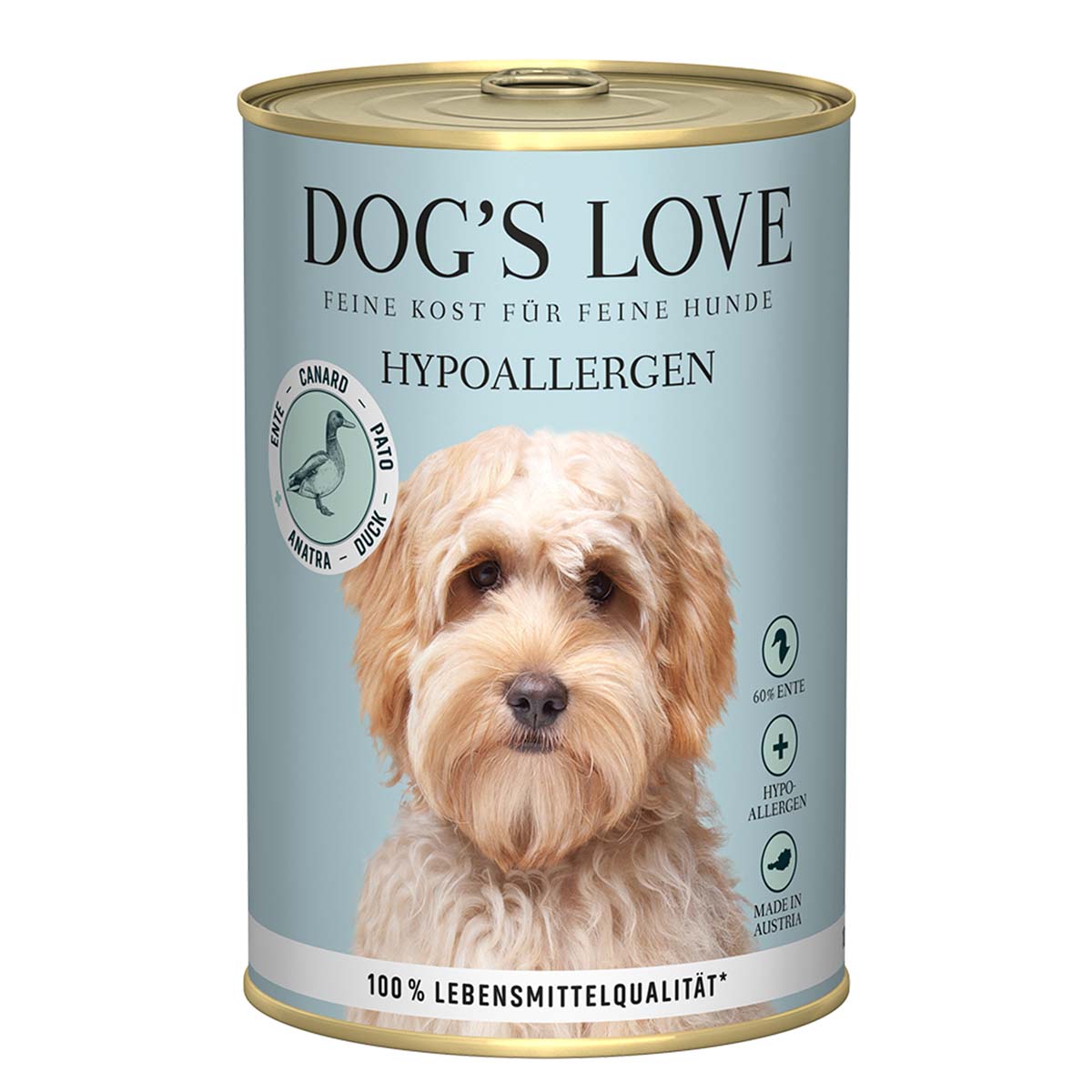 Dog's Love Hypoallergen Ente mit Topinambur und Karotten 6x400g Dog's Love Hypoallergen Ente mit Topinambur und Karotten 6x400g von Dog's Love