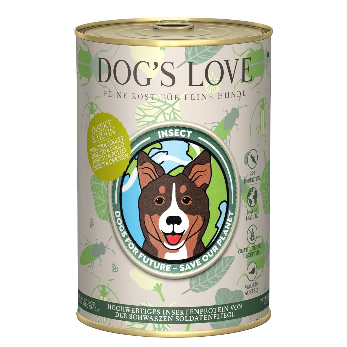 Dog's Love INSEKT & HUHN 6x400g von Dog's Love