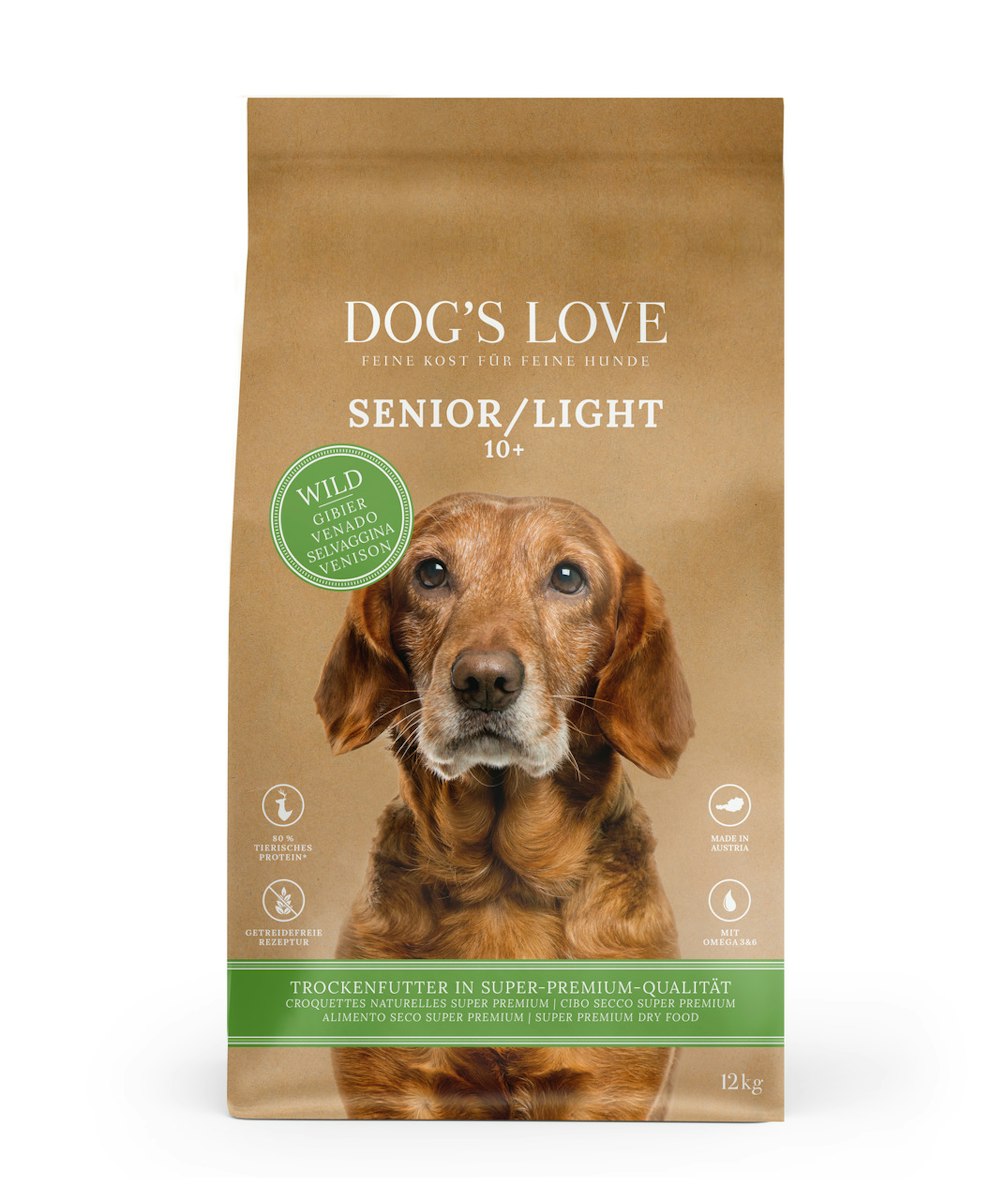 Dog's Love Senior Wild mit Süßkartoffel & Spinat Hundetrockenfutter von Dog's Love