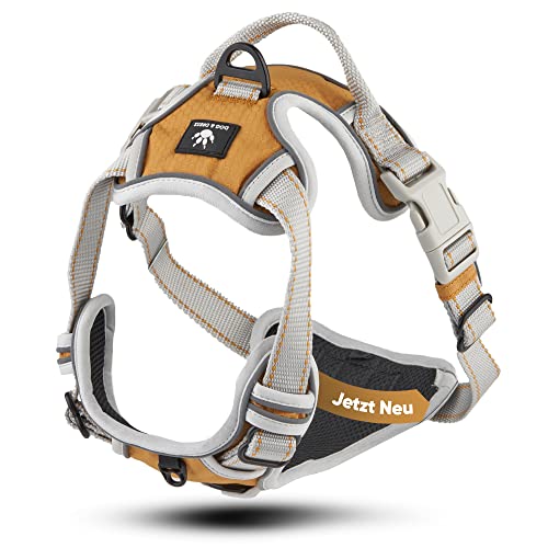 Dog & Dress Hundegeschirr Rocket, Gold/grau, schwarz, atmungsaktiv, reflektierend, schmutzabweisend, verstellbar für mittelgroße Hunde Dog & Dress Hundegeschirr Rocket, Gold/grau, schwarz, atmungsaktiv, reflektierend, schmutzabweisend, verstellbar für mittelgroße Hunde von Dog & Dress by Nacy Kena