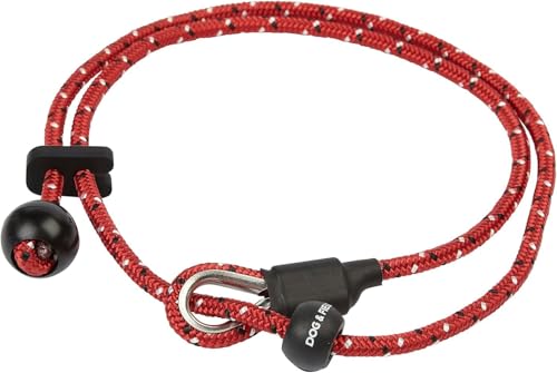 Pro Trainer Fersenleine 85cm Anti Zug mit Druckknopf Stopper Leichte Trainingsleine für Welpen Hund Rot von Dog & Field