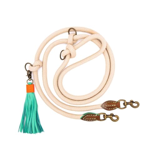 DWAM Dog with a Mission Dog Leash – Leine für Hunde – Beige – Polyester/Leder – L – 220 x 1,4 cm – Extra Lang Sand DWAM Dog with a Mission Dog Leash – Leine für Hunde – Beige – Polyester/Leder – L – 220 x 1,4 cm – Extra Lang Sand von Dog with a Mission