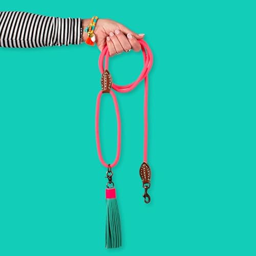 DWAM Dog with a Mission Dog Leash – Leine für Hunde – Rosa – Polyester/Leder – S – 155 x 1 cm – Sugarbabe von Dog with a Mission