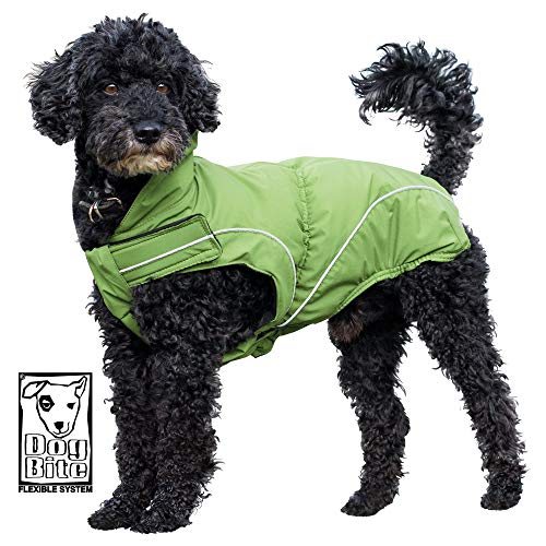 DogBite Winterjacket grün / green matt 60cm von DogBite