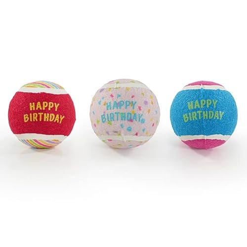 DogBox Boutique Hunde-Geschenk, 3 Geburtstags-Tennisbälle, Hundespielzeug, perfekt als Geburtstagsgeschenk, Hundegeschenk DogBox Boutique Hunde-Geschenk, 3 Geburtstags-Tennisbälle, Hundespielzeug, perfekt als Geburtstagsgeschenk, Hundegeschenk von DogBox Boutique