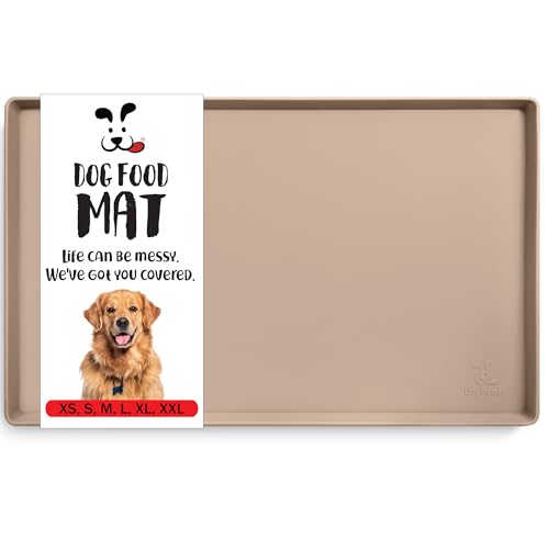 DogBuddy Hundefuttermatte, wasserdichte Hundenapfmatte, Silikon-Hundematte für Futter und Wasser, Haustierfuttermatte mit Kanten, Hundefuttermatten für Böden, rutschfeste Hundefütterungsmatte, von DogBuddy