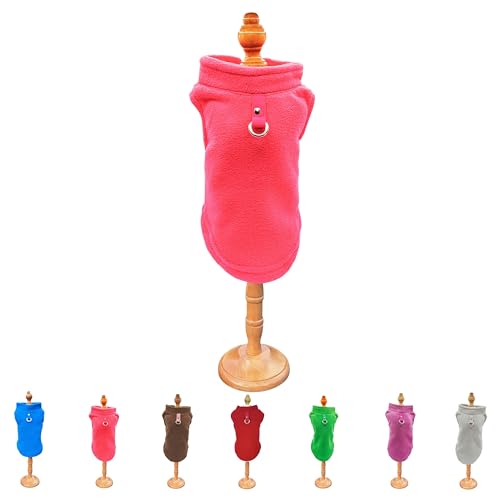DogCatz Bequemer Hunde- und Katzen-Fleecemantel für Hunde, XXS, S, M, Winterpullover, warmer Pullover, weiches Sweatshirt, kaltes Wetter (Rosa, XXS DogCatz Bequemer Hunde- und Katzen-Fleecemantel für Hunde, XXS, S, M, Winterpullover, warmer Pullover, weiches Sweatshirt, kaltes Wetter (Rosa, XXS von DogCatz