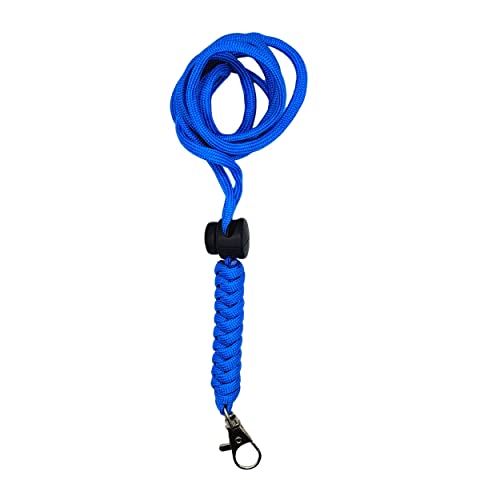 Robustes Paracord-Umhängeband für Hundepfeifen & Clicker, Ausweis, Schlüssel, geflochtener Knoten (Himmelblau) von DogCatz