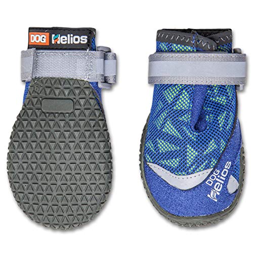 Dog Helios 'Surface' Premium Grip Performance Hundeschuhe, Größe L, Blau von DogHelios