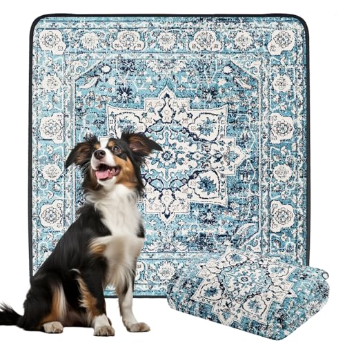 Dogcator Dicke, waschbare Urinierunterlagen für Hunde, Boho, wasserdicht, wiederverwendbar, für Welpen, Urin, auslaufsicher, rutschfeste Töpfchenunterlagen für Hunde, Katzen, 183 x 183 cm, 1 Stück, Dogcator Dicke, waschbare Urinierunterlagen für Hunde, Boho, wasserdicht, wiederverwendbar, für Welpen, Urin, auslaufsicher, rutschfeste Töpfchenunterlagen für Hunde, Katzen, 183 x 183 cm, 1 Stück, von Dogcator