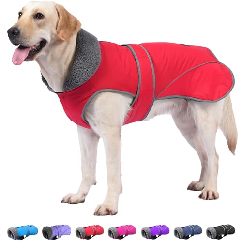Dogcheer Hundemantel, Weihnachts-Hundejacke, wasserdichter Hunde-Wintermantel für kaltes Wetter, reflektierende Hunde-Winterjacke, Warmer Rollkragen, Hundeschneejacke, Fleecepullover für kleine, Dogcheer Hundemantel, Weihnachts-Hundejacke, wasserdichter Hunde-Wintermantel für kaltes Wetter, reflektierende Hunde-Winterjacke, Warmer Rollkragen, Hundeschneejacke, Fleecepullover für kleine, von Dogcheer