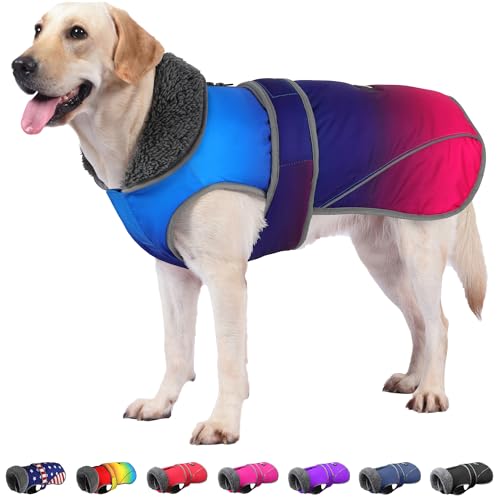 Dogcheer Hundemantel, weihnachtliche Hundejacke, wasserdicht, für kaltes Wetter, reflektierend, verstellbar, für Welpen, Schneejacke, Fleecepullover für kleine, mittelgroße und große Hunde Dogcheer Hundemantel, weihnachtliche Hundejacke, wasserdicht, für kaltes Wetter, reflektierend, verstellbar, für Welpen, Schneejacke, Fleecepullover für kleine, mittelgroße und große Hunde von Dogcheer