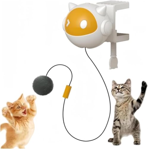 DoggKKin Automatischer Katzen-Teaser Zauberstab, batteriebetriebenes interaktives Katzenspielzeug mit selbstbeweglichem Zauberstab, leises langlebiges Katzenspielspielzeug für Indoor-Katzen, um sie DoggKKin Automatischer Katzen-Teaser Zauberstab, batteriebetriebenes interaktives Katzenspielzeug mit selbstbeweglichem Zauberstab, leises langlebiges Katzenspielspielzeug für Indoor-Katzen, um sie von DoggKKin