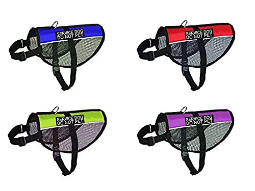 Service Hund Vest Mesh Harness Cool Comfort Nylon Kauf wird mit 2 reflektierenden Service Hund nicht Haustier Klett pathces. Bitte Messen Sie Ihren Hund vor Bestellung, Girth 15-20", blau Service Hund Vest Mesh Harness Cool Comfort Nylon Kauf wird mit 2 reflektierenden Service Hund nicht Haustier Klett pathces. Bitte Messen Sie Ihren Hund vor Bestellung, Girth 15-20", blau von Doggie Stylz