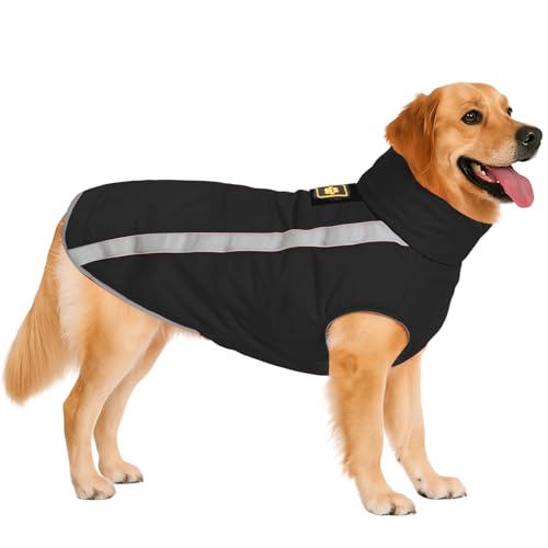 DoggieKit Hundejacke Wasserdichter Hundemantel Reflektierende Wintermantel mit Fleecefutter Winddichtes Wintermantel Hundepullover Hundekleidung für Kaltes Wetter Winter Warm Hunde Winterweste Jacken DoggieKit Hundejacke Wasserdichter Hundemantel Reflektierende Wintermantel mit Fleecefutter Winddichtes Wintermantel Hundepullover Hundekleidung für Kaltes Wetter Winter Warm Hunde Winterweste Jacken von DoggieKit