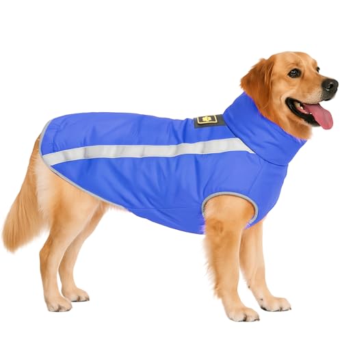 DoggieKit Hundejacke Wasserdichter Hundemantel Reflektierende Wintermantel mit Fleecefutter Winddichtes Wintermantel Hundepullover Hundekleidung für Kaltes Wetter Winter Warm Hunde Winterweste Jacken DoggieKit Hundejacke Wasserdichter Hundemantel Reflektierende Wintermantel mit Fleecefutter Winddichtes Wintermantel Hundepullover Hundekleidung für Kaltes Wetter Winter Warm Hunde Winterweste Jacken von DoggieKit