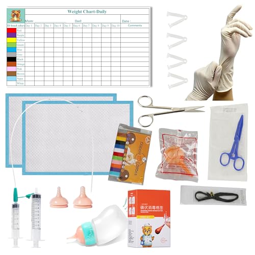 Doggiema Puppy Kitten Whelping Kit, Essentials Kit für Neugeborene Welpen Kätzchen, All in One Complete mit wesentlichen Lieferungen für Neugeborene Geburt von Doggiema