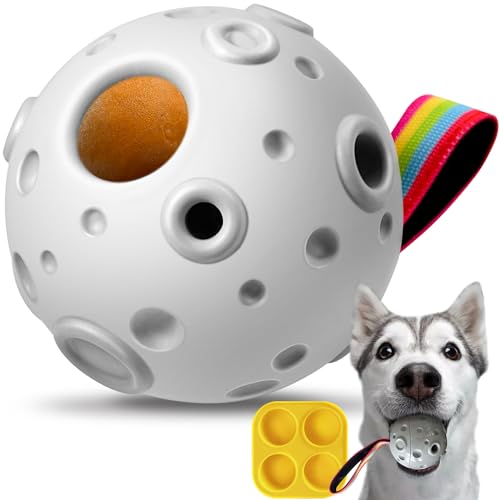 Doggiemon Hundespielzeug, Puzzle-Spielzeug, Hundeball-Spielzeug für 9 - 36 kg, um sie beschäftigt zu halten, sicher für Hunde, gefrierbar, befüllbar, Leckerli-Spielzeug, interaktives Kauspielzeug aus von Doggiemon
