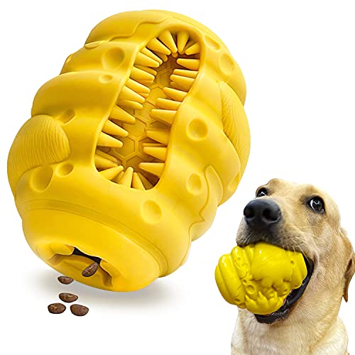 Hundespielzeug für aggressive Kauer, große / mittelgroße Rassen. Zähneputzen, Zahnbürste, Zahnbürste, langsamer Feeder, Haustier-Leckerli-Ball, ungiftiges Hundespielzeug, Geschenk für Haustiere von Doggiemon